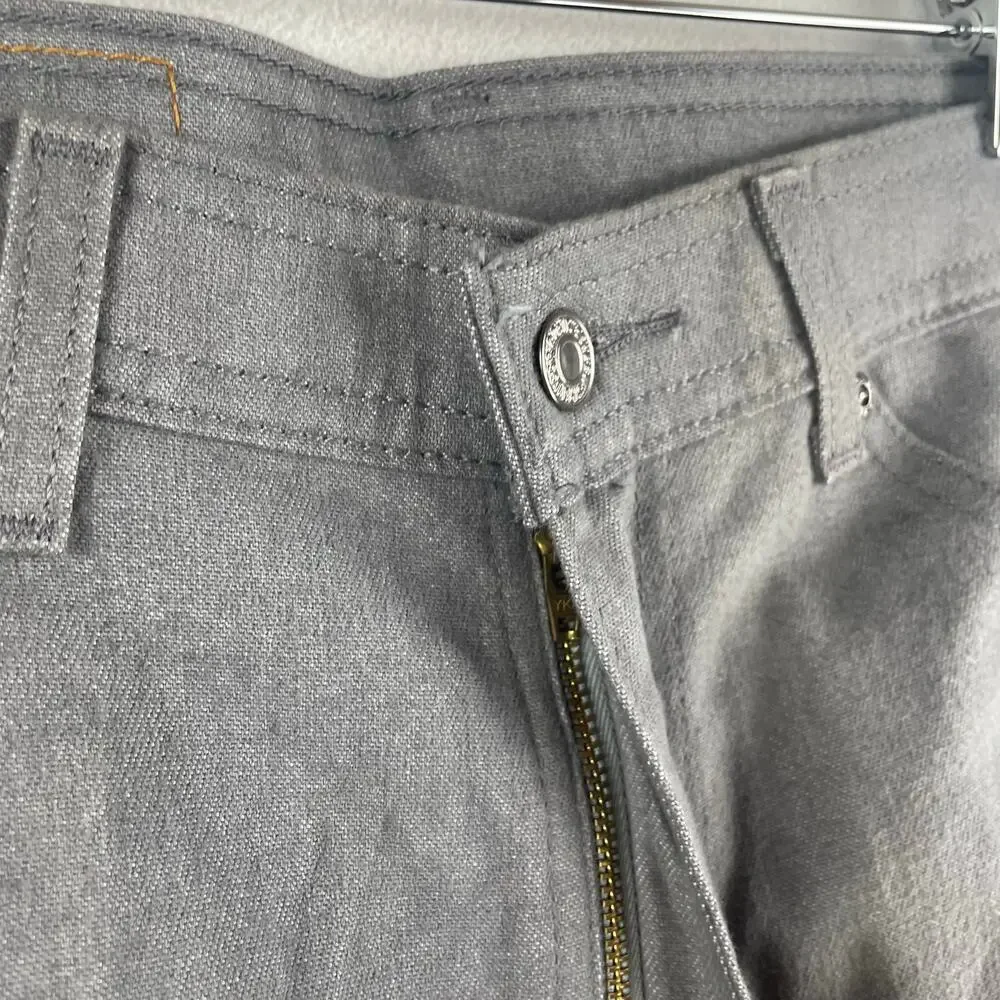 Vintage 1998 Levi's Action Jeans Mens 35x32 Gray Straight Leg Cotton Blend NWT